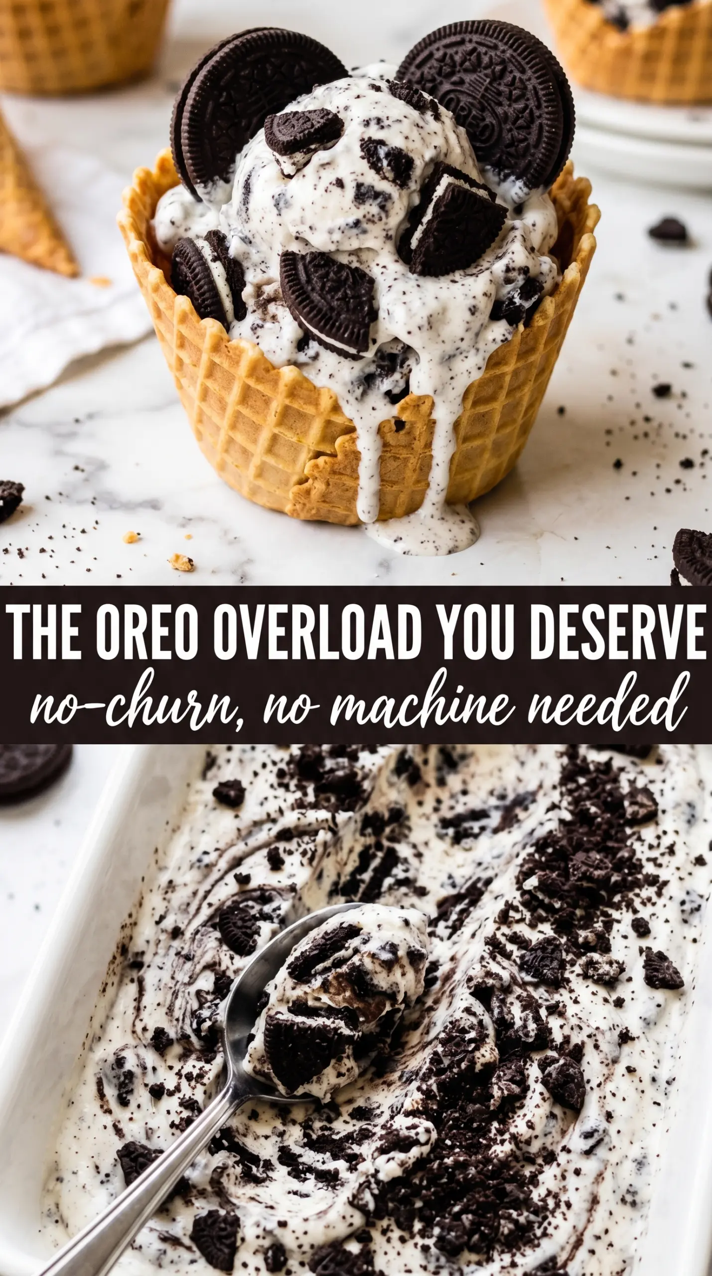 Cookies and Cream Ice Cream creamy Oreo chunks