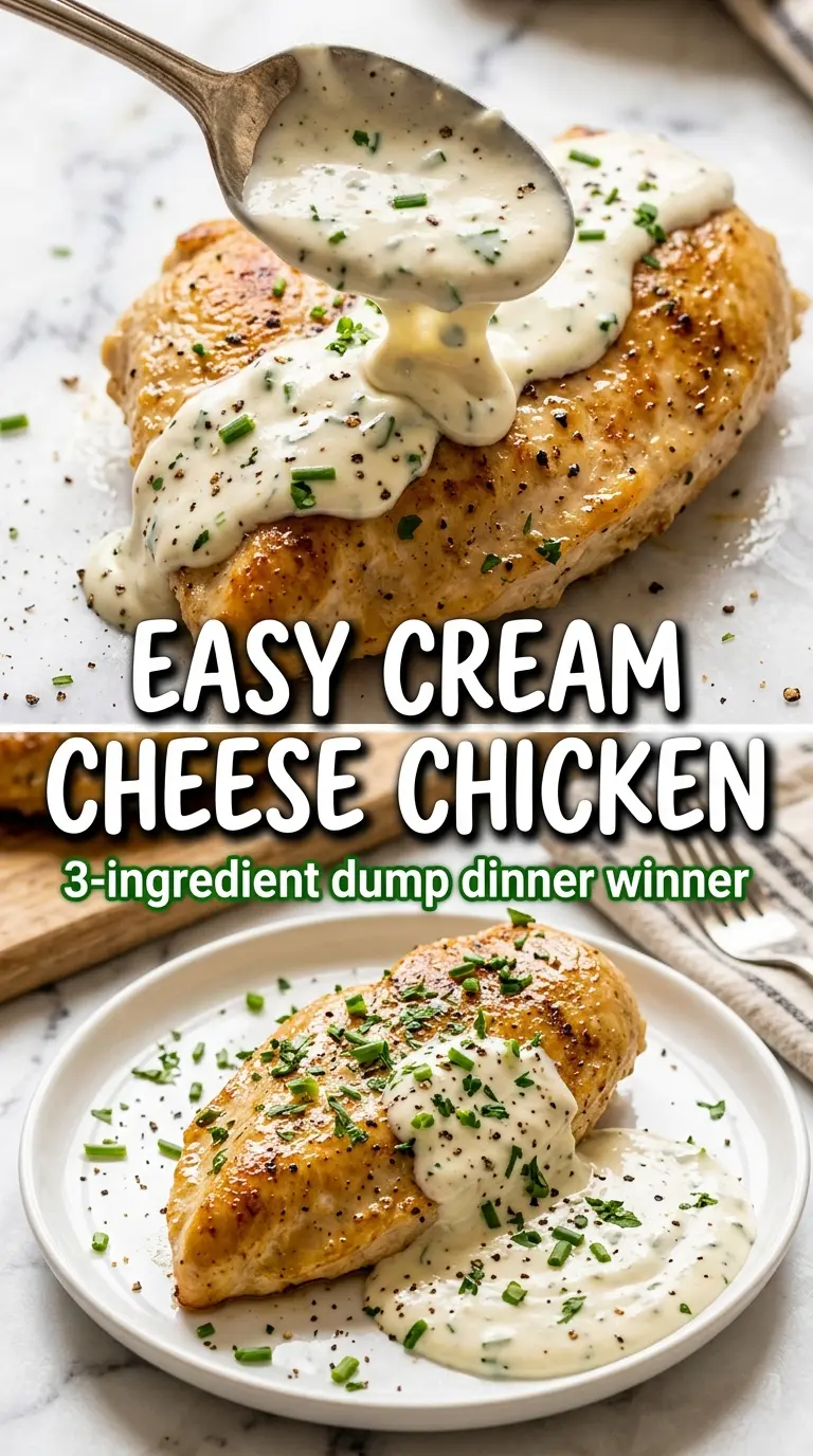 Easy Cream Cheese Chicken creamy tangy skillet