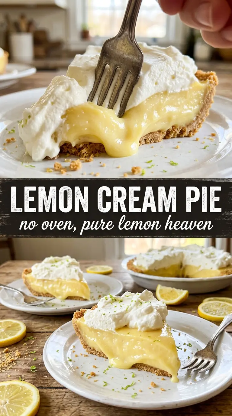Lemon Cream Pie silky creamy lemon zest
