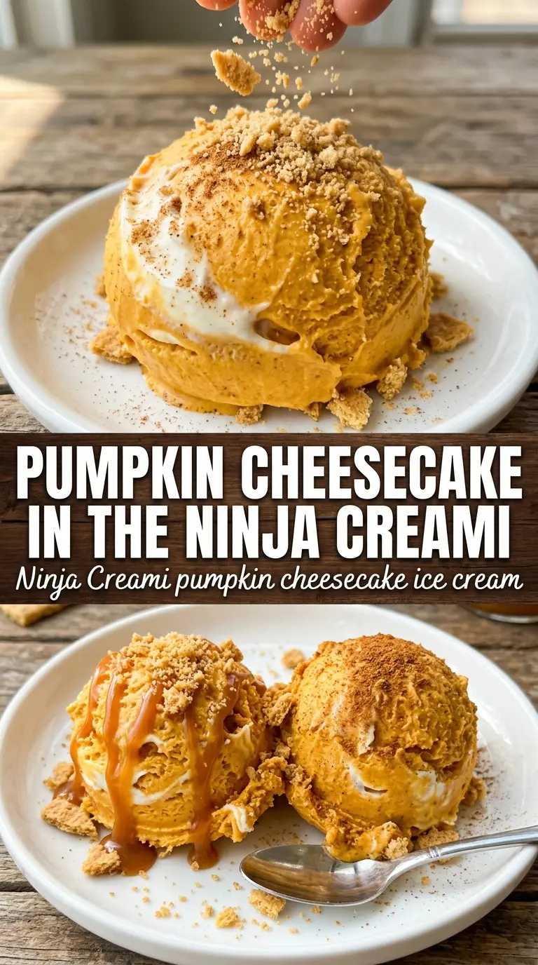 Ninja Creami Pumpkin Cheesecake Ice Cream creamy spiced dessert