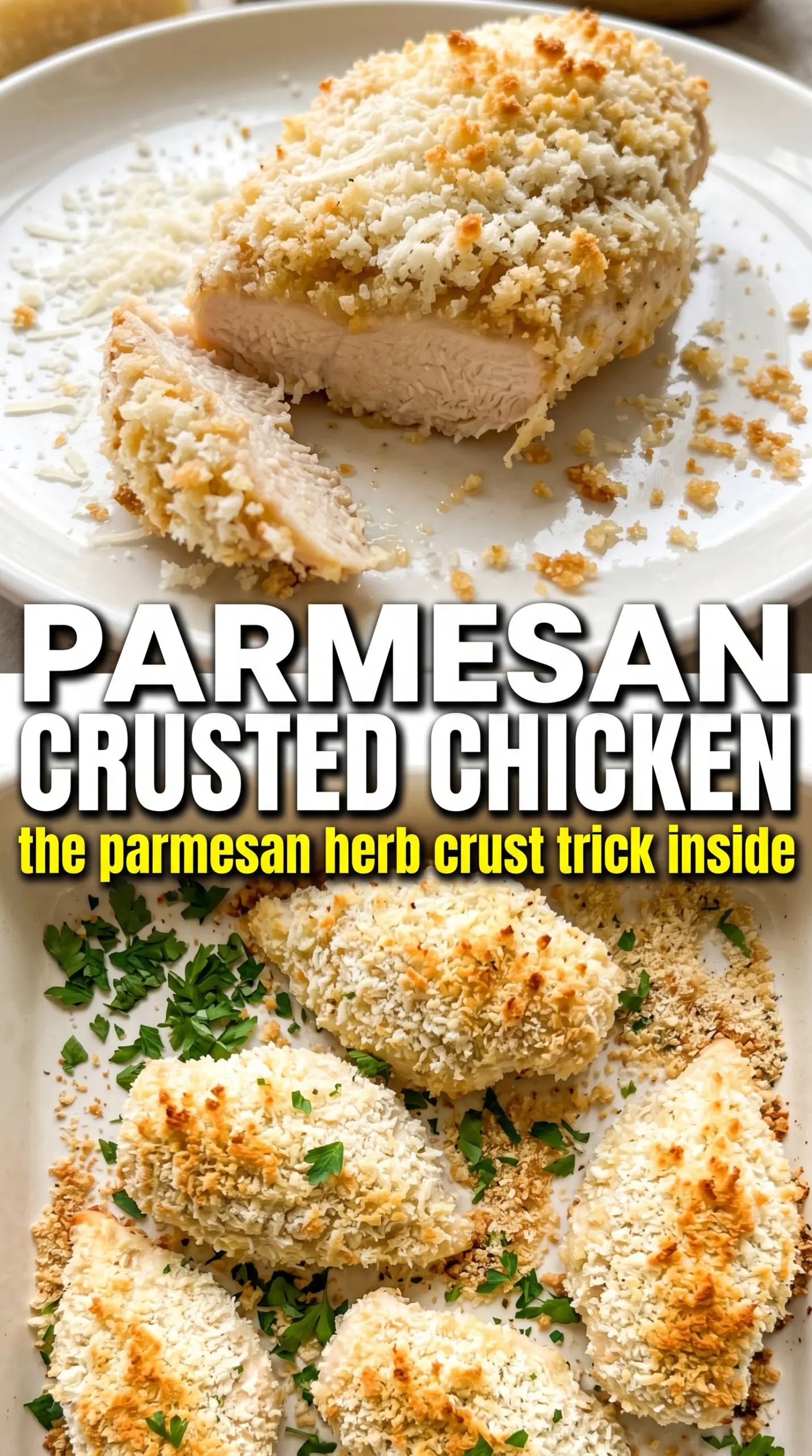 Parmesan Crusted Chicken crispy golden