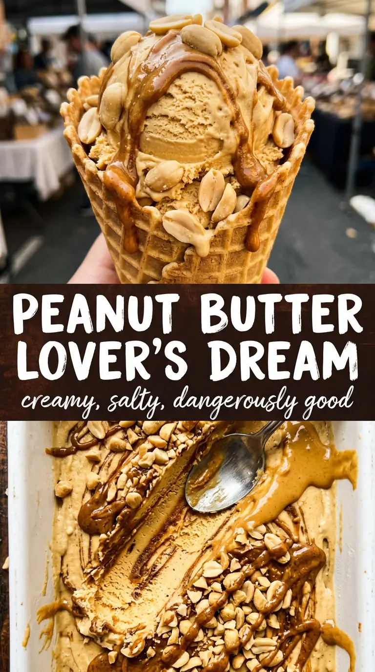 Peanut Butter Ice Cream pale creamy custard