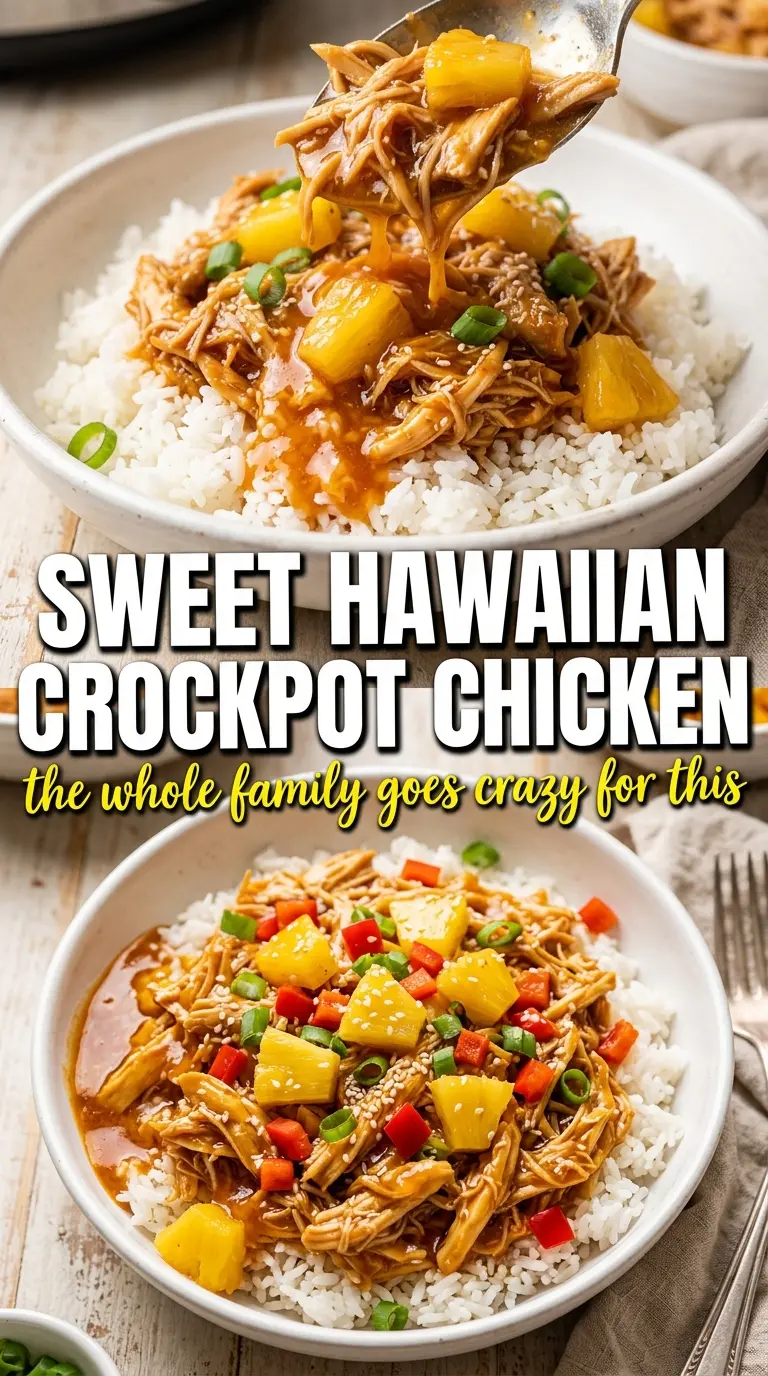 Sweet Hawaiian Crockpot Chicken sweet pineapple glaze