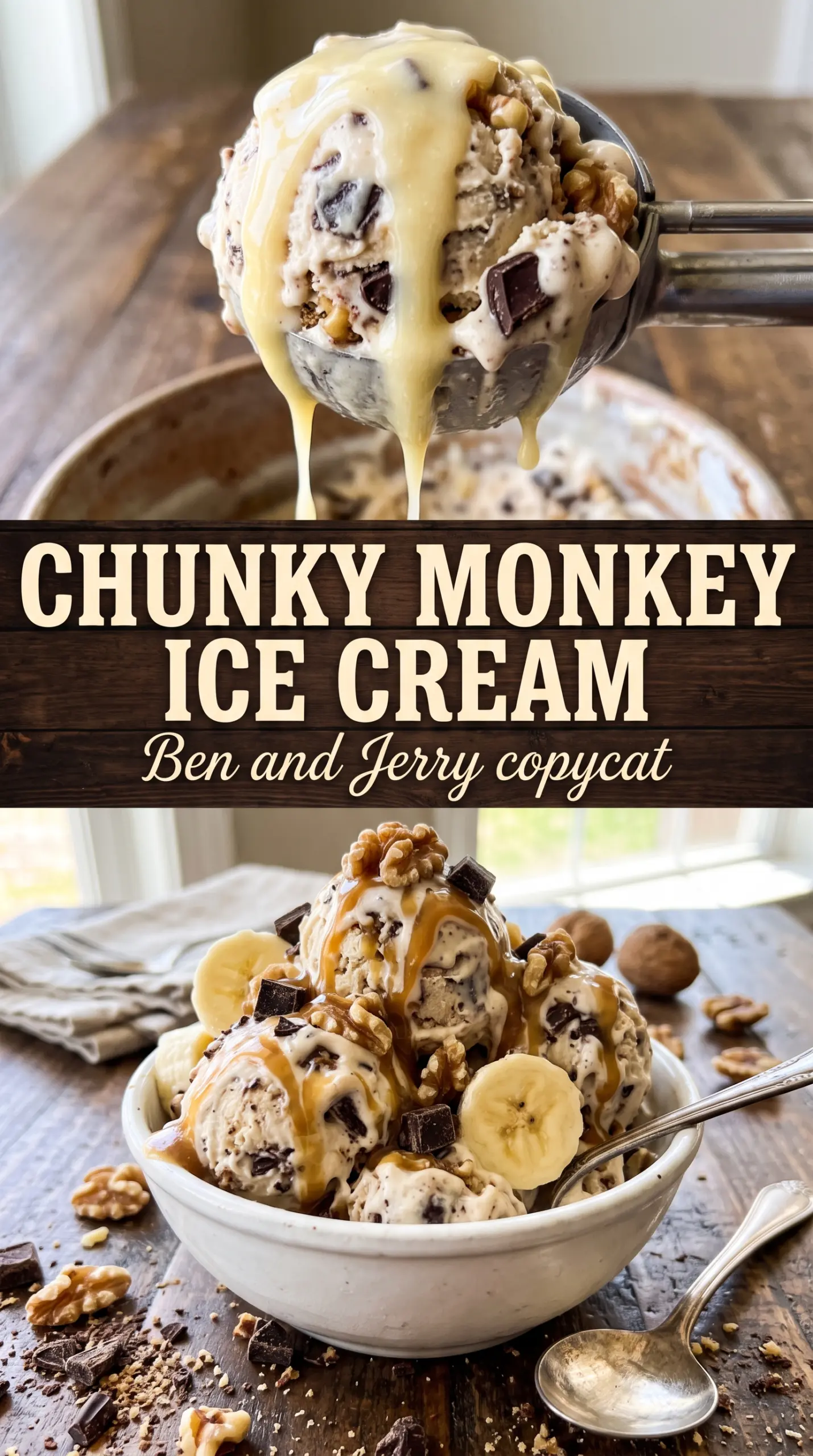 Chunky Monkey Ice Cream banana chocolate walnut