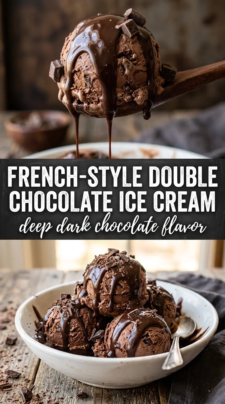 Scoop of homemade ice cream in a bowl