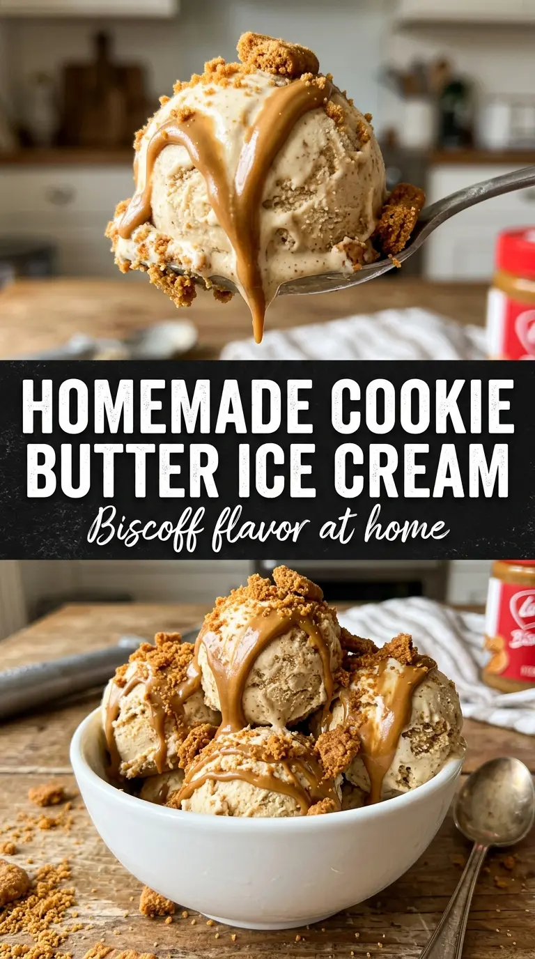 Scoop of homemade ice cream in a bowl