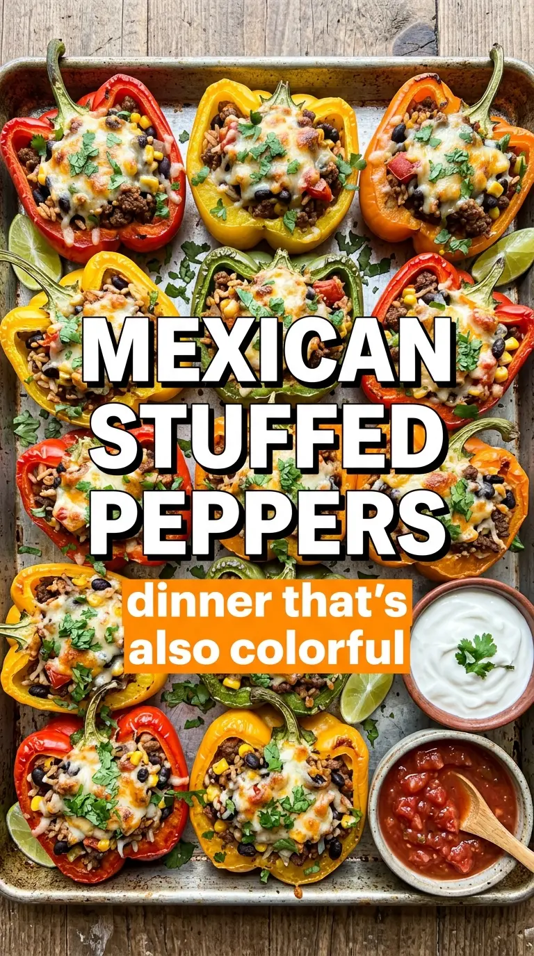 Mexican Stuffed Peppers cheesy Tex-Mex