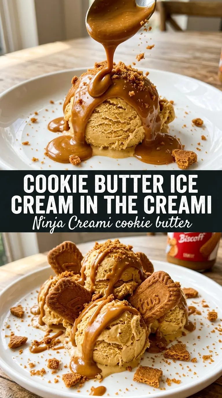 Ninja Creami Cookie Butter Ice Cream creamy spiced