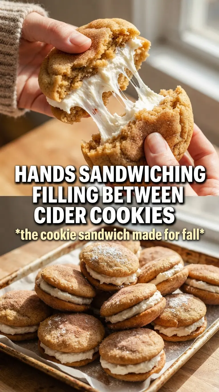 Apple Cider Whoopie Pies soft spiced filling