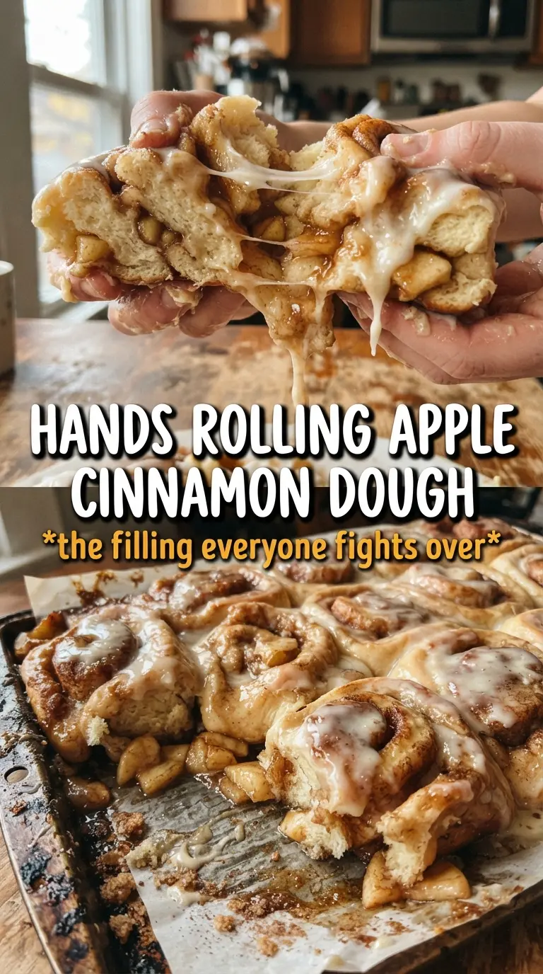 Apple Cinnamon Rolls caramelized apple glaze