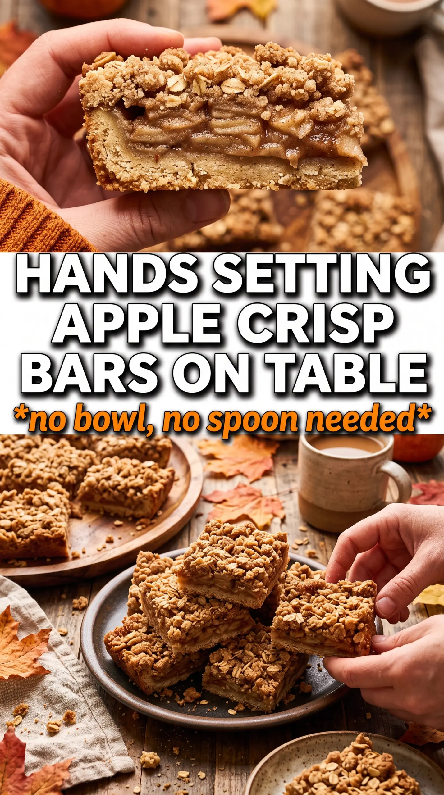 Apple Crisp Bars layered oat crumble spiced apples