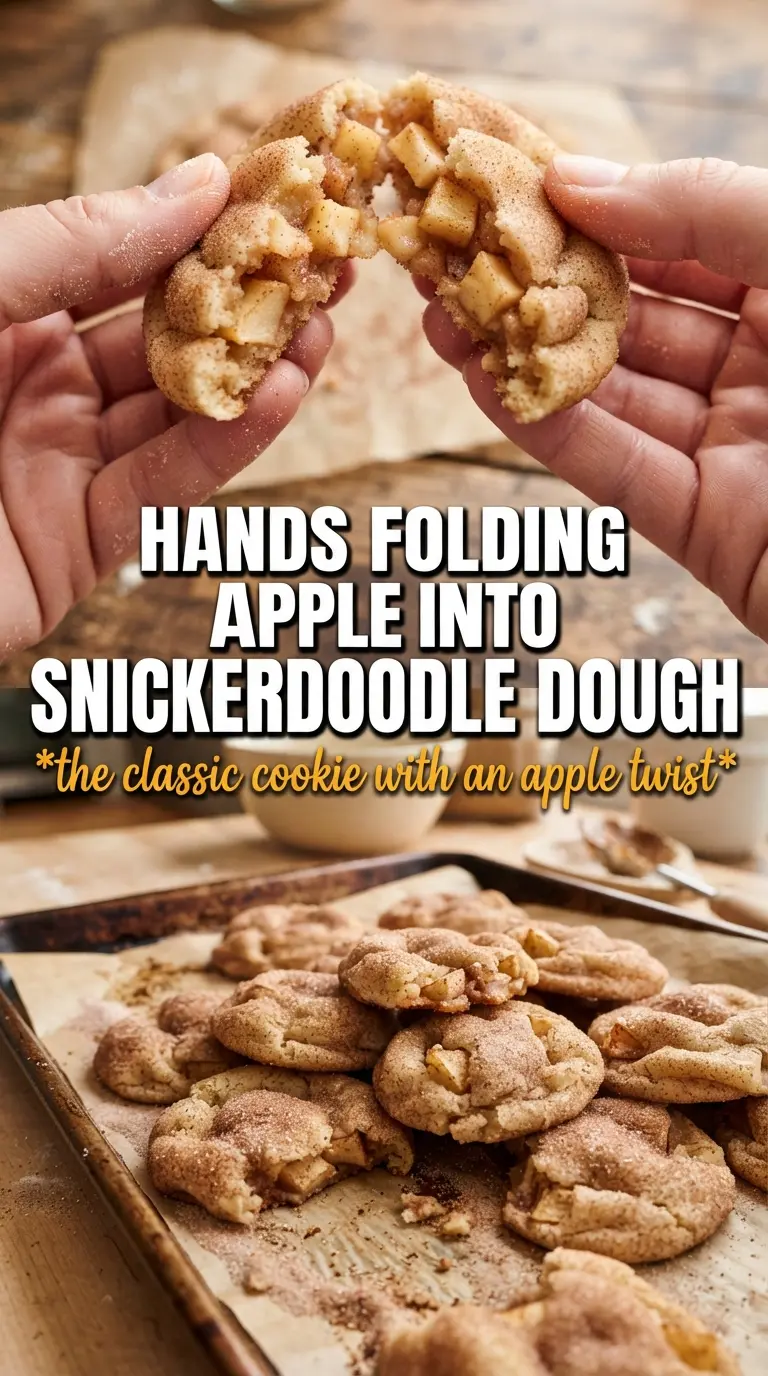 Apple Snickerdoodles soft chewy cinnamon-sugar cookies