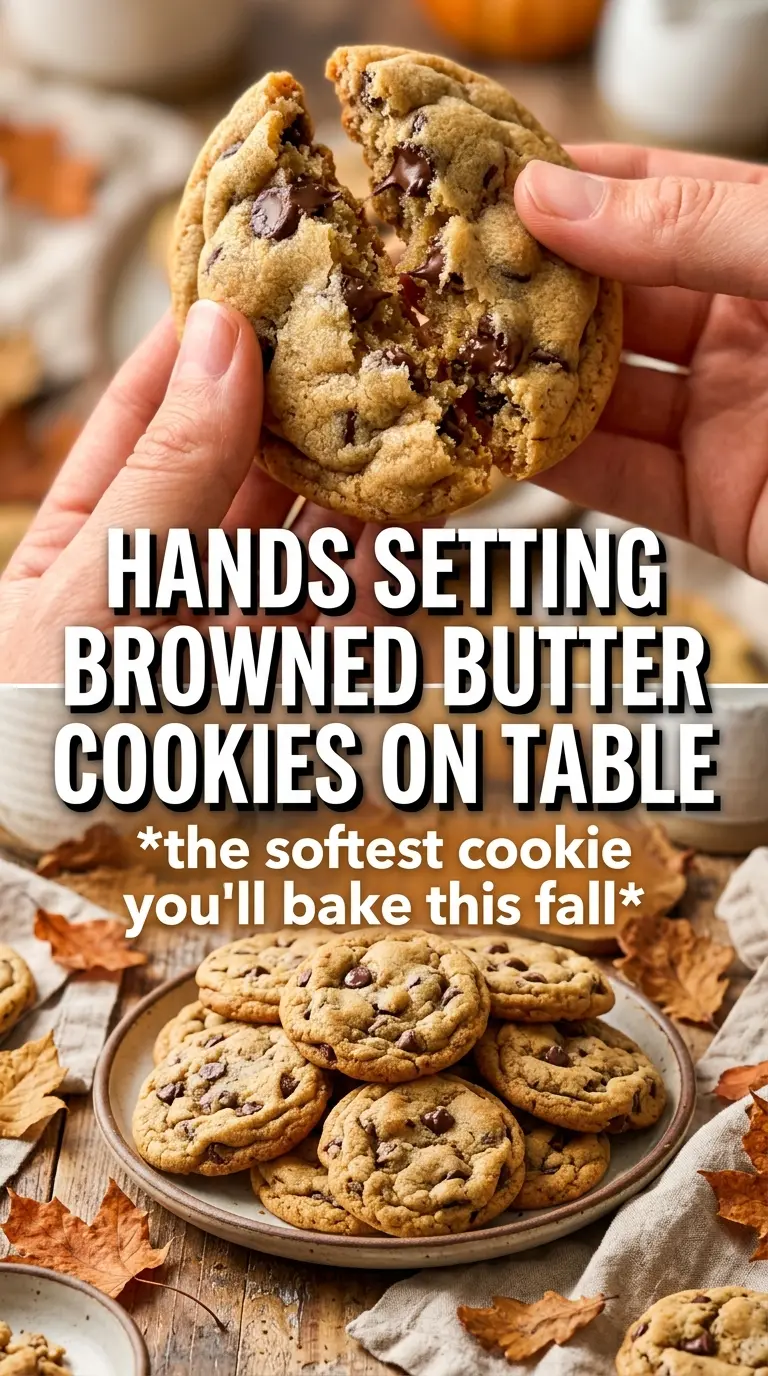 Browned Butter Pumpkin Pudding Cookies chewy butterscotch flaky salt