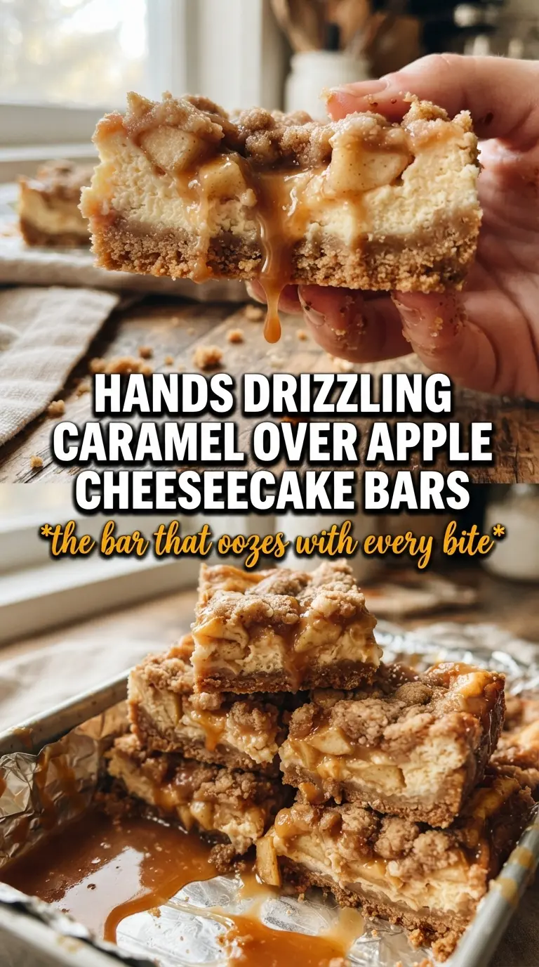 Caramel Apple Cheesecake Bars caramel apple creamy