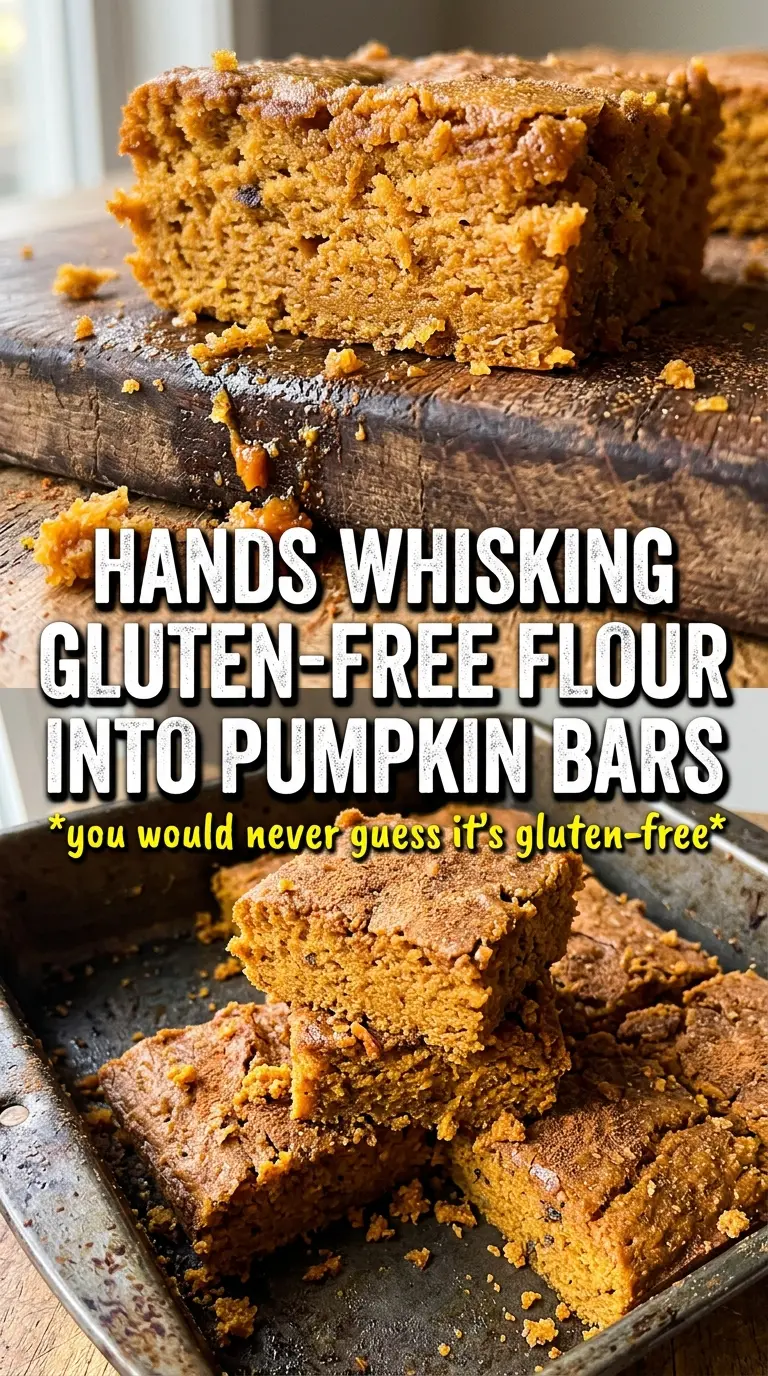 Gluten-Free Pumpkin Bars golden frosted cinnamon