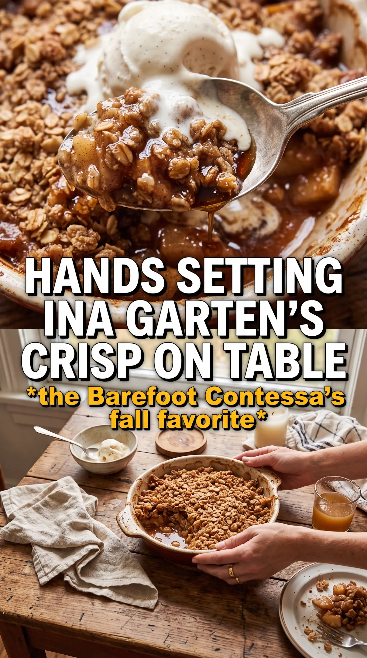 Ina Garten apple crisp golden oat crumble