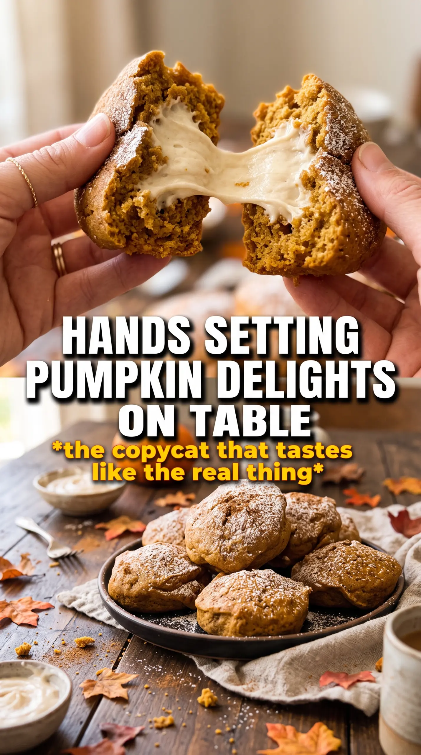 Little Debbie Pumpkin Delights copycat cookies soft chocolate-drizzled