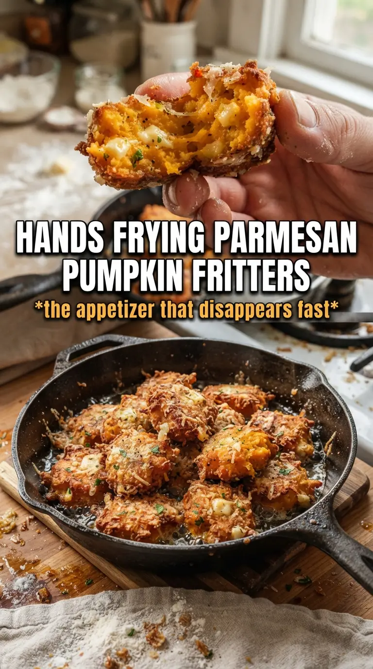 Parmesan Pumpkin Fritters savory crispy