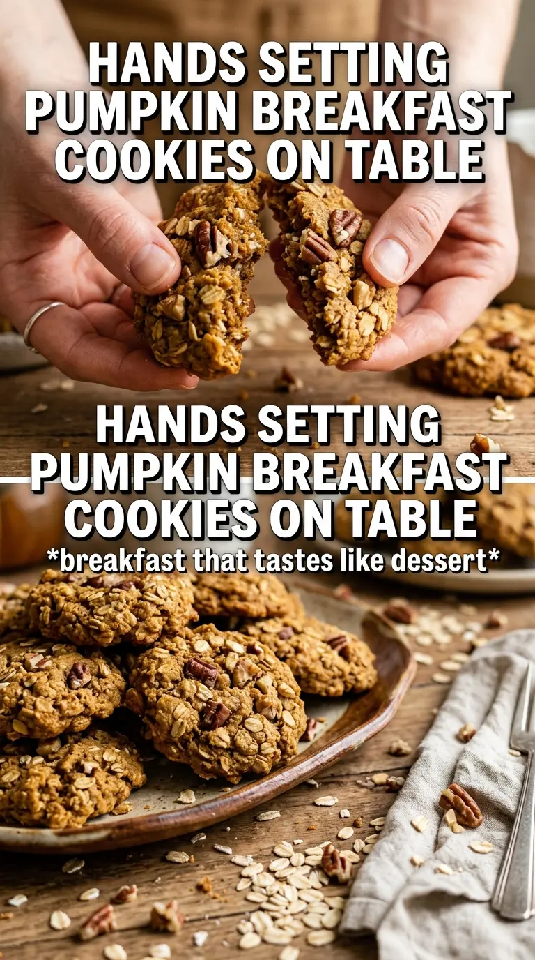 Pumpkin Breakfast Cookies hearty pumpkin-spiced