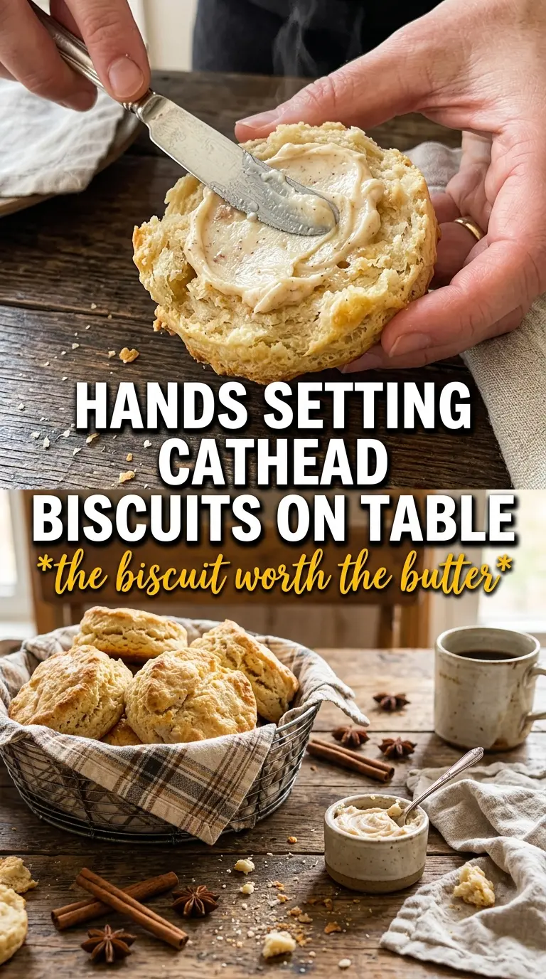 Pumpkin Cathead Biscuits With Whipped Maple Butter, golden flaky, rustic