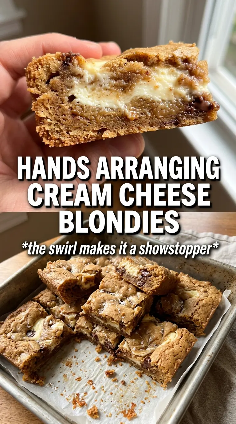 Pumpkin Cream Cheese Blondies chewy swirled caramel-drizzled