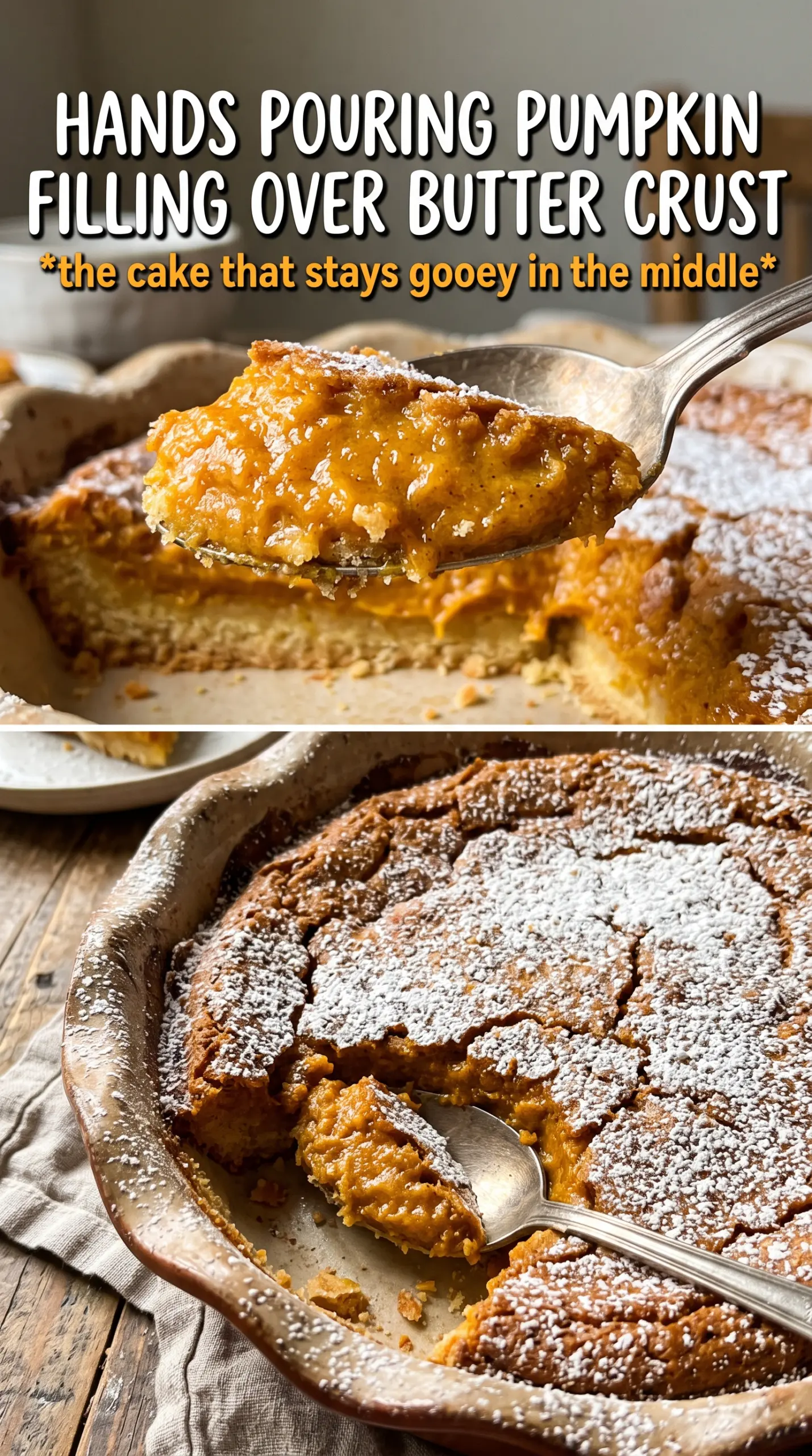 Pumpkin Gooey Butter Cake creamy pumpkin bars