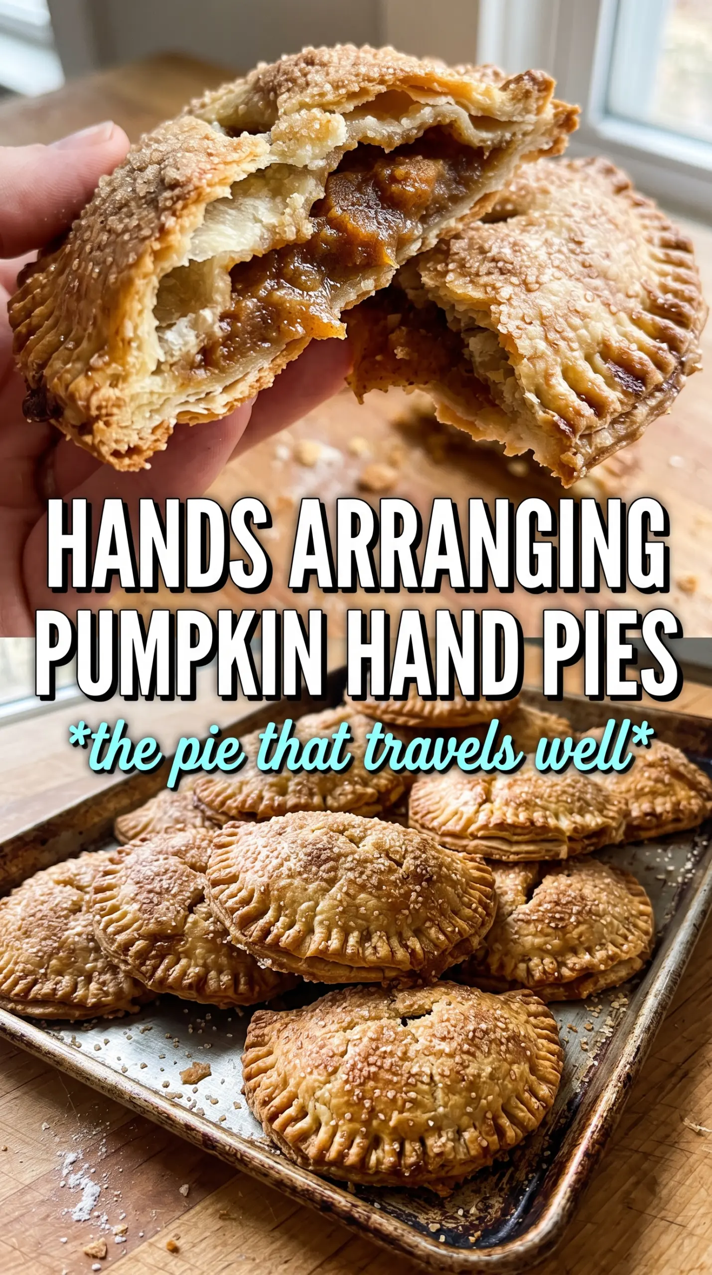 Pumpkin hand pies flaky spiced golden