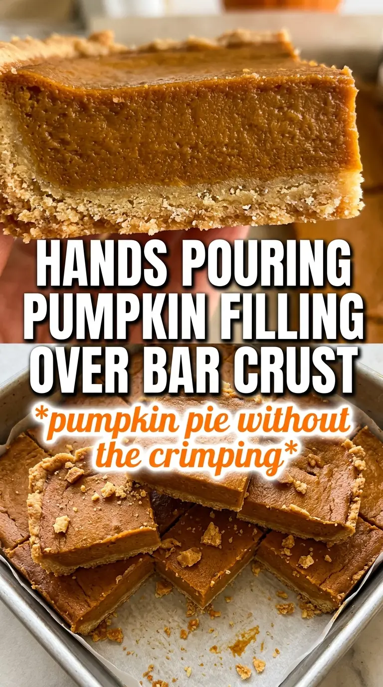 Pumpkin Pie Bars buttery crust spiced custard