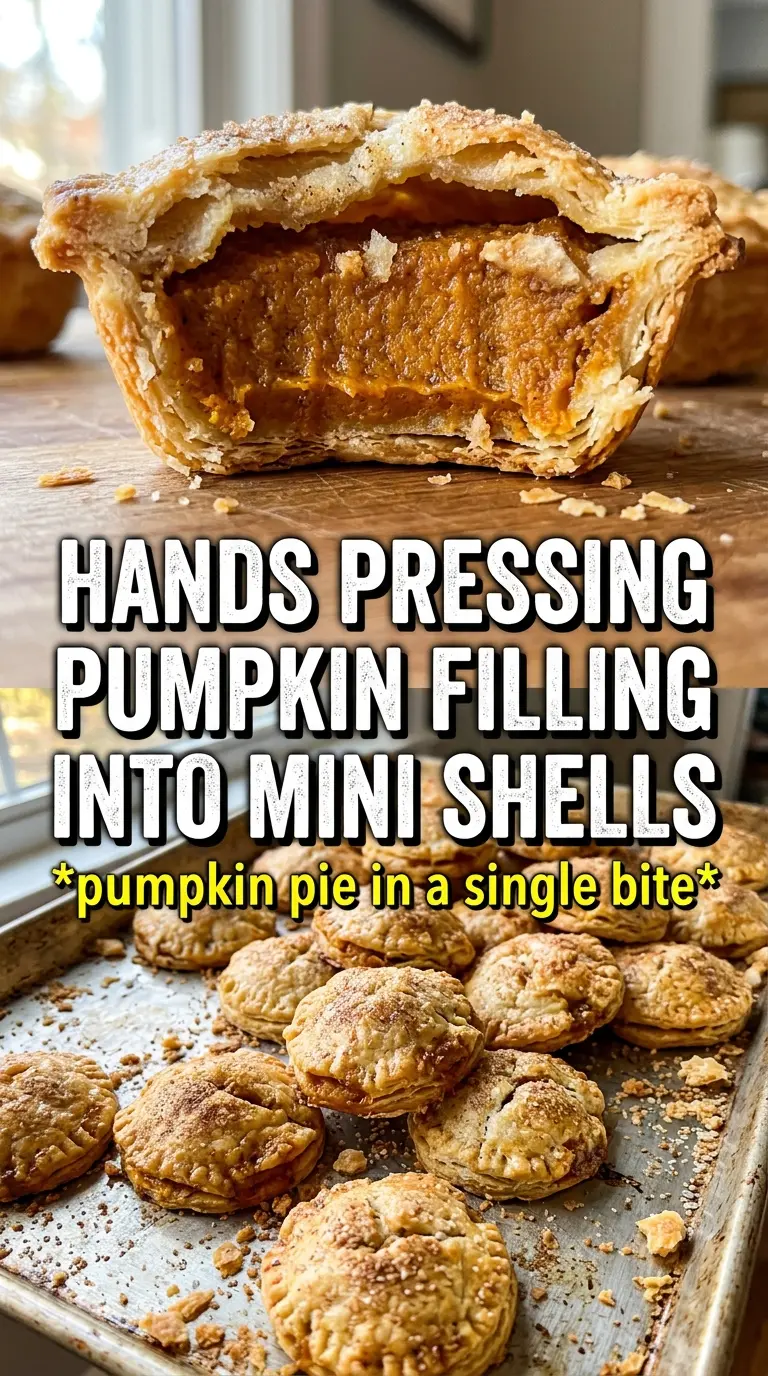 Pumpkin Pie Bites mini custard crust