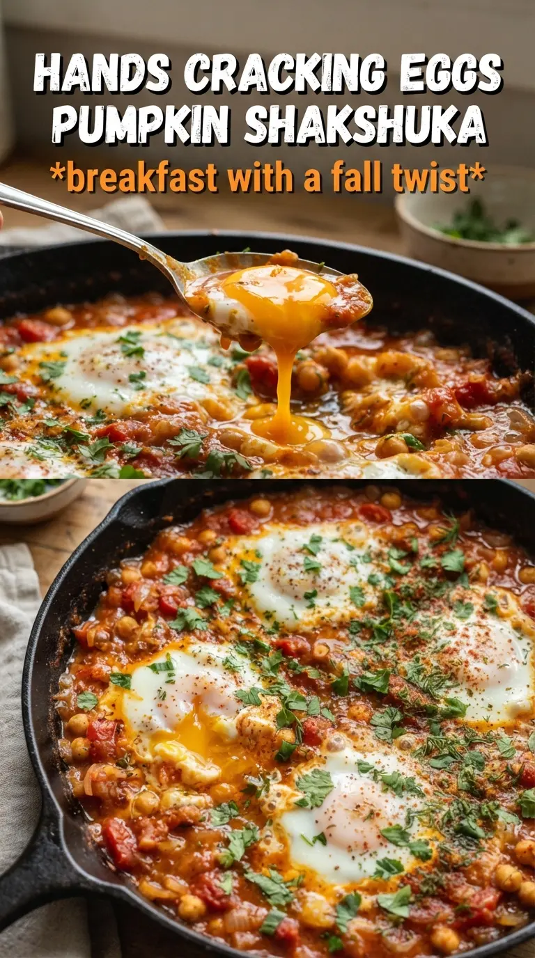 Pumpkin Shakshuka creamy spiced skillet