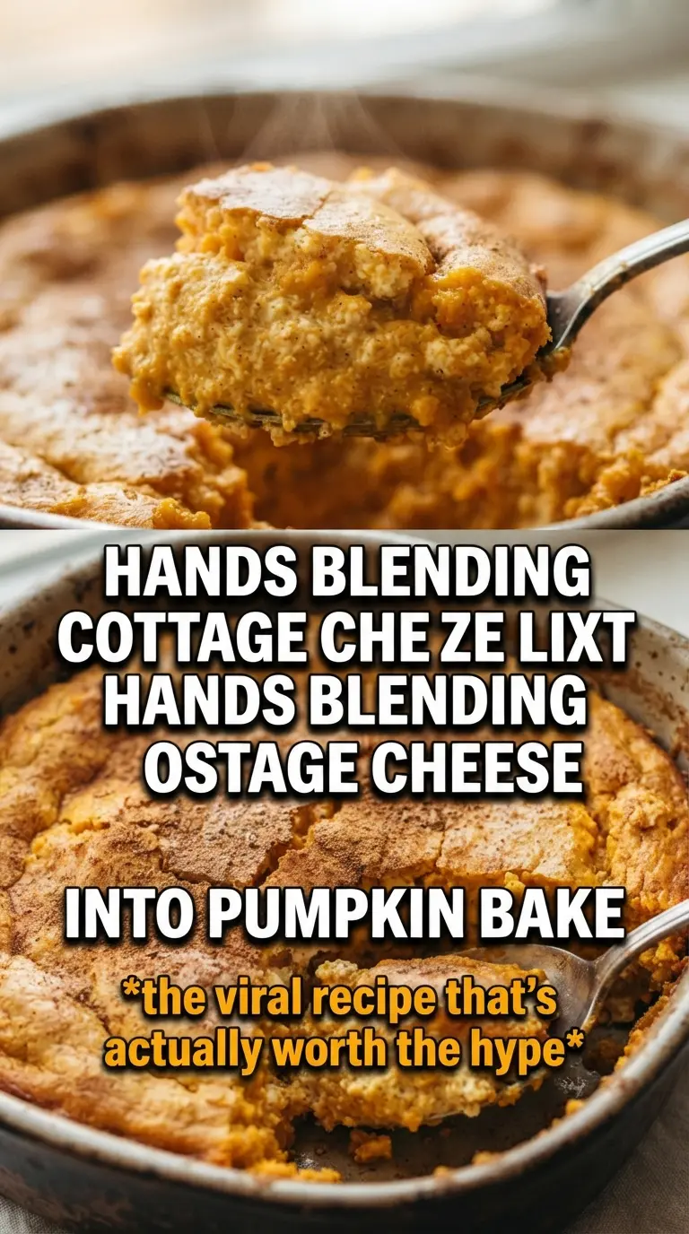 Viral Pumpkin Cottage Cheese Bake creamy spiced golden